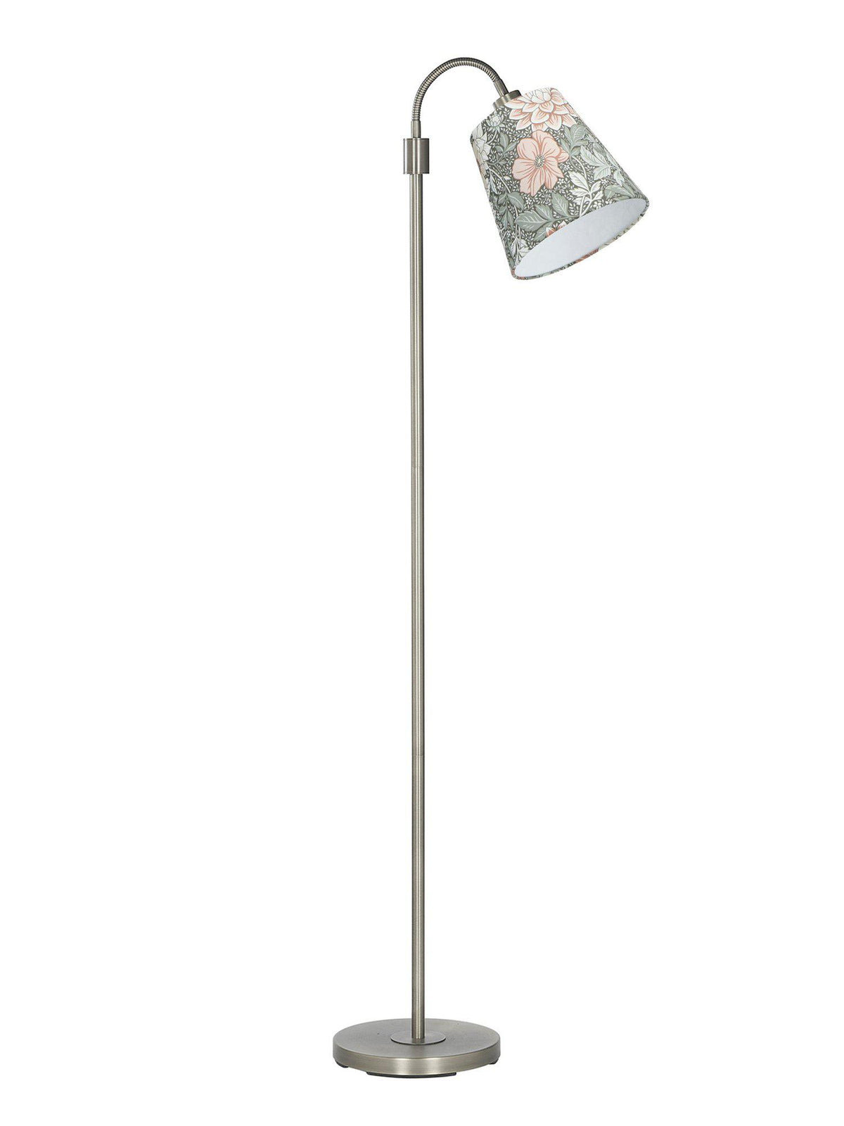 Anibe Lifestyle - Amy - Golvlampa Flex 1 Krom med Dahlia skärm 150cm