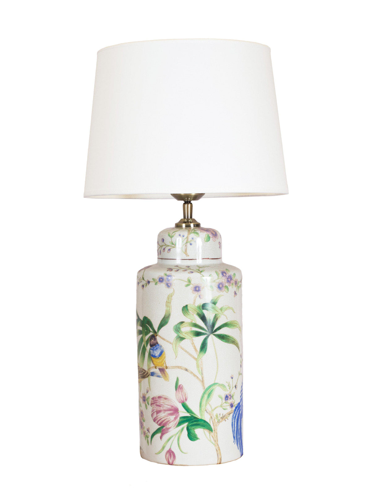 Anibe Lifestyle - Li-Na Bordslampa Ceramic Vit Skärm 63cm