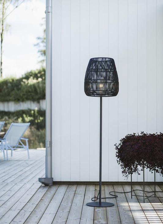 Agnar Saigon Golvlampa Outdoor - Vit med Brun skärm 154 cm
