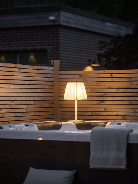Anibe Lifestyle - Agnar - Bordslampa Outdoor Beige 57cm