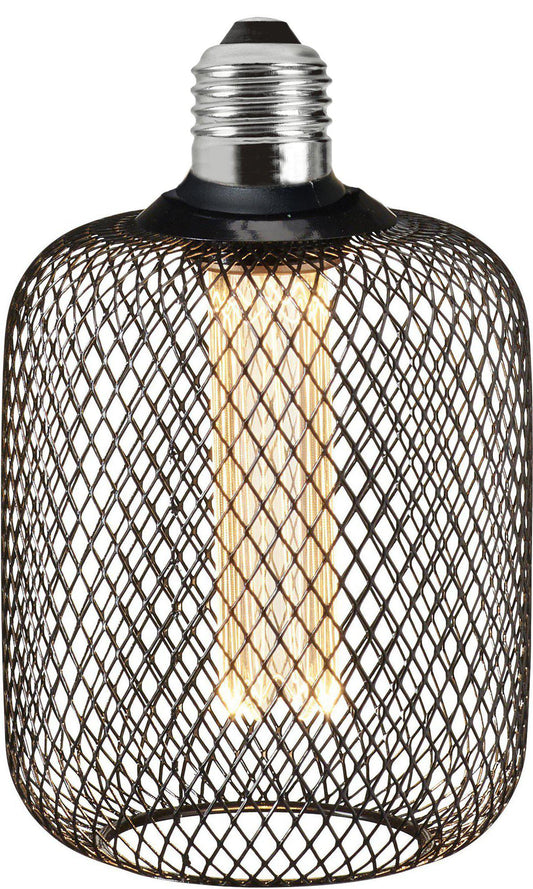 Grid LED Svart 10cm E27 1 W