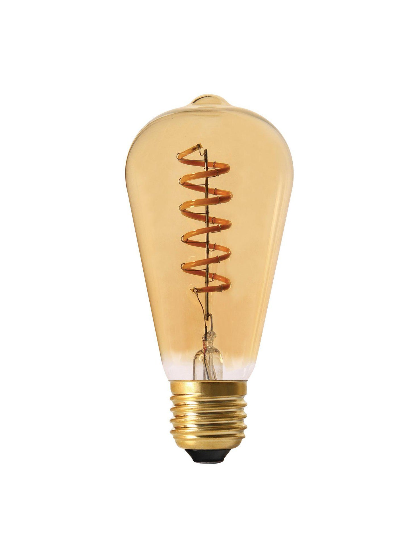 Elect Spiral LED Filament Edison Gold 64mm E27 3 W
