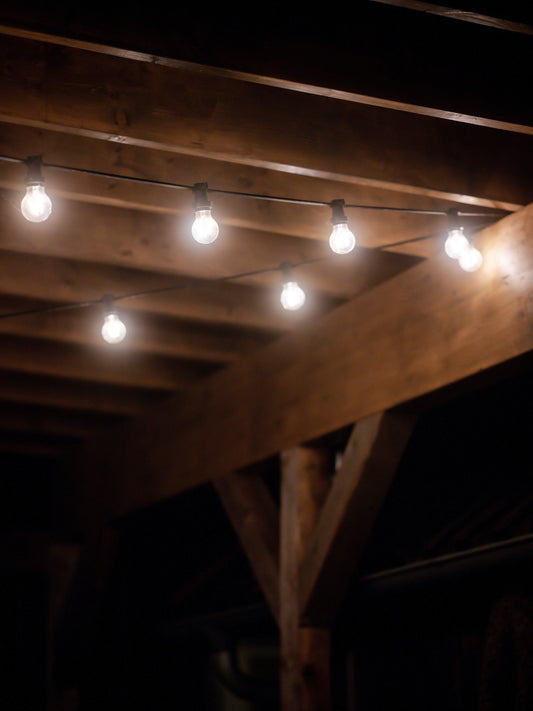 Anibe Lifestyle - Bright - Ljusslinga Påbyggnad LED Opal Utomhus Svart IP44 4,9m