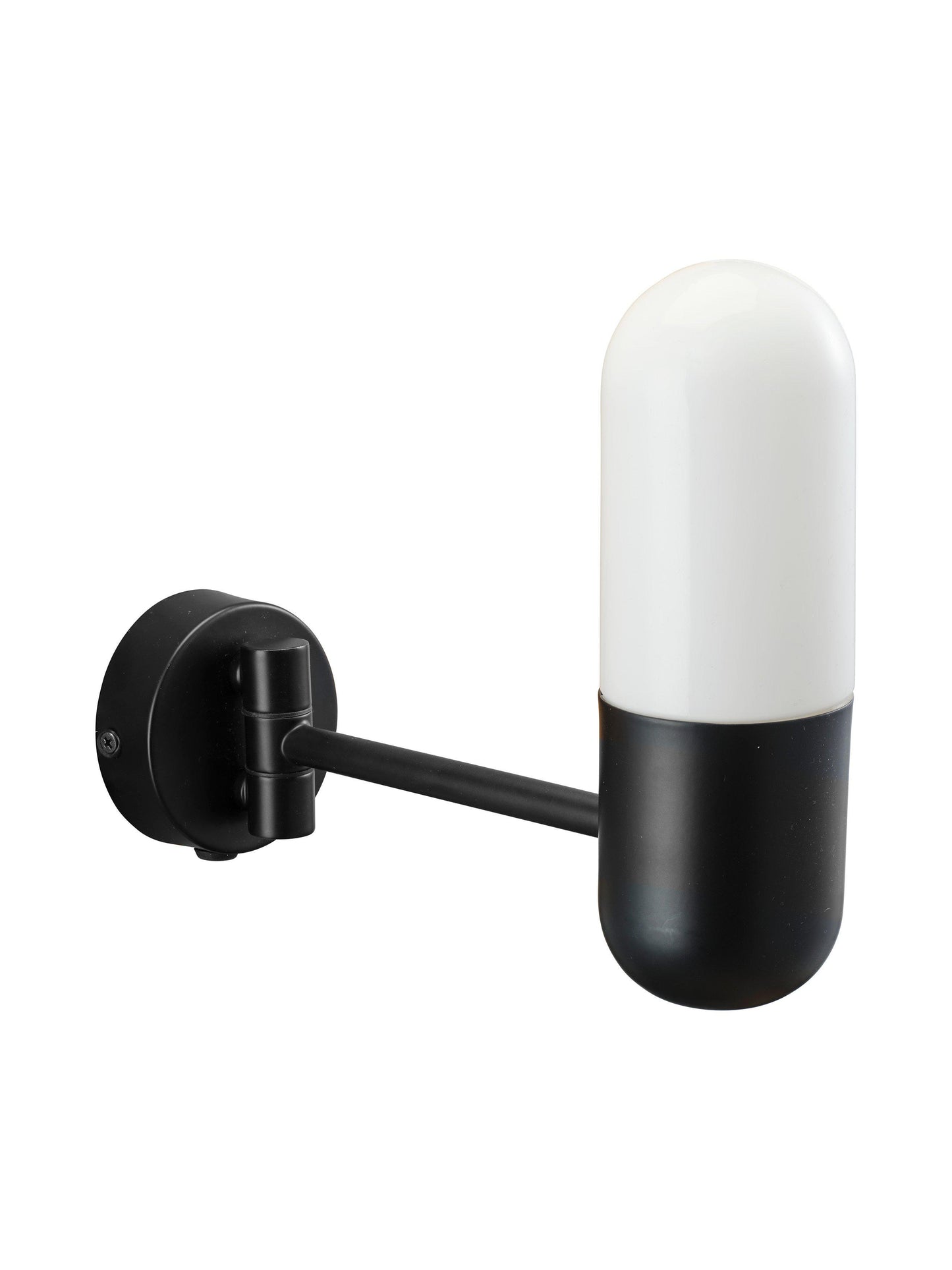 Zeta Vägglampa Mattsvart IP44 23cm