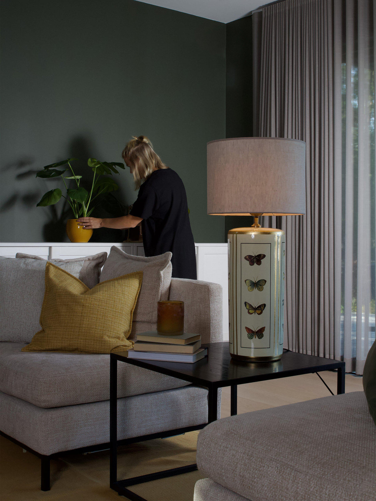 Anibe Lifestyle - Lucca Lampfot Sand 55cm