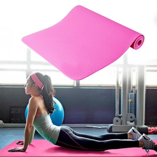 Yoga matta med presentpåse, 3 färger - rosa-1