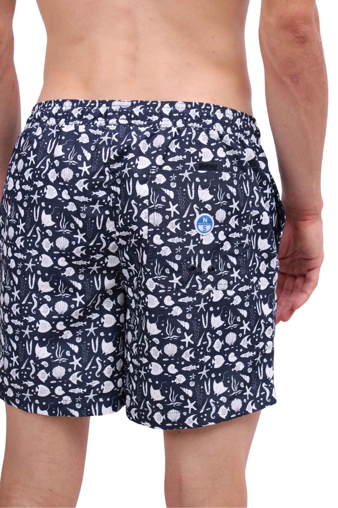 NORTH SAILS - Men's swim shorts with sea print-3
