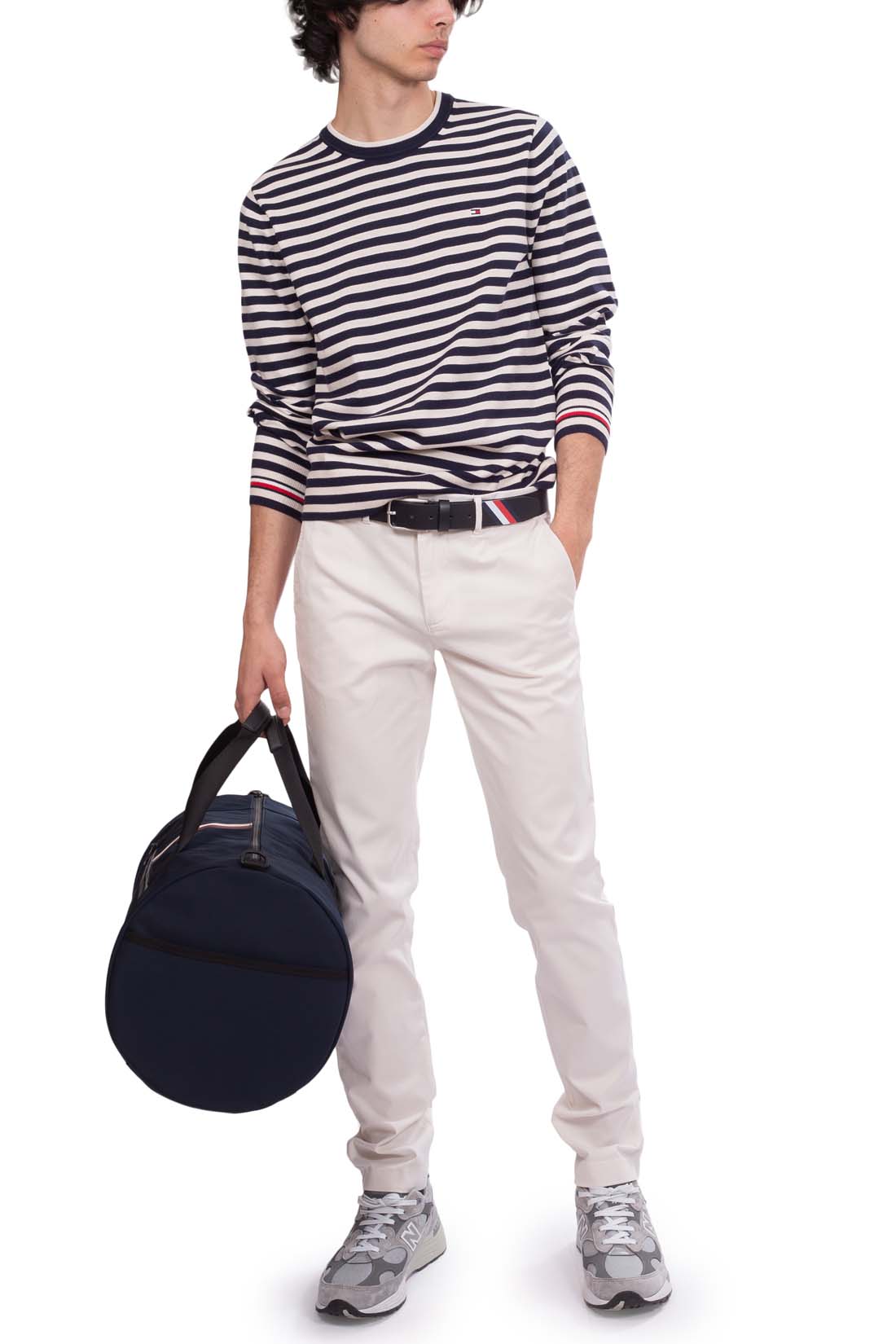 TOMMY HILFIGER - Men's regular plain chino with logo - Size W36 / L32-7