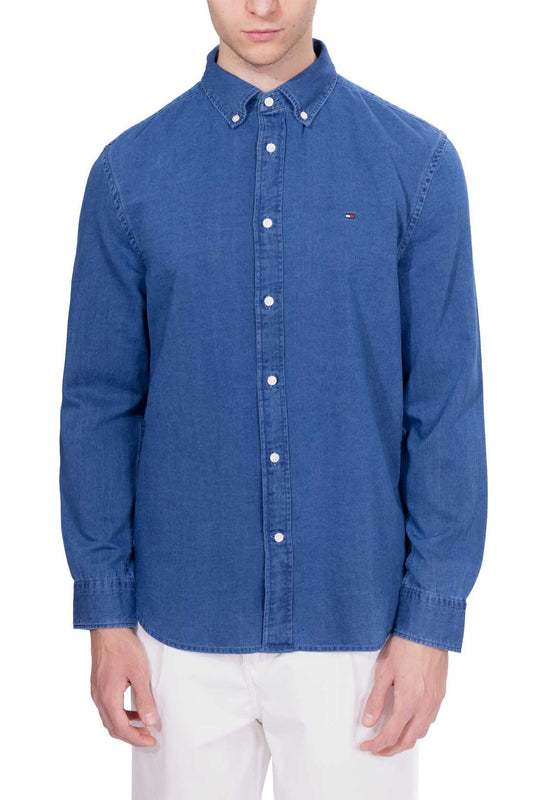 TOMMY HILFIGER - Men's regular chambray shirt - Size XXL-31