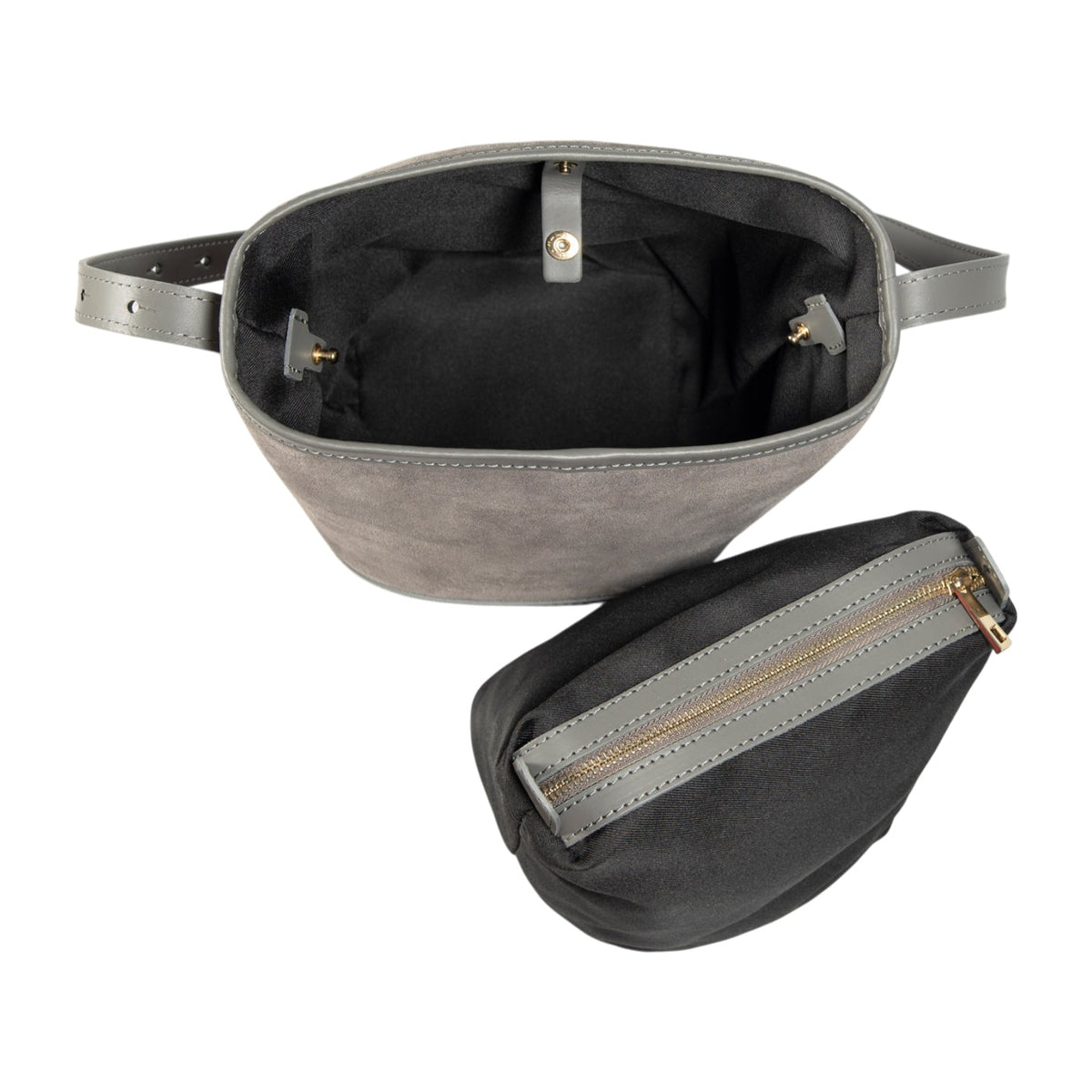 Anibe Lifestyle - BRENDA – Bucket bag för dam i äkta italienskt läder