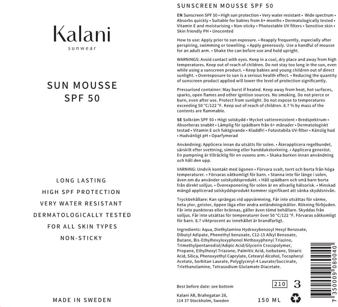 Kalani Sunwear - Sun Mousse SPF 50 6-pack 6x150 ml