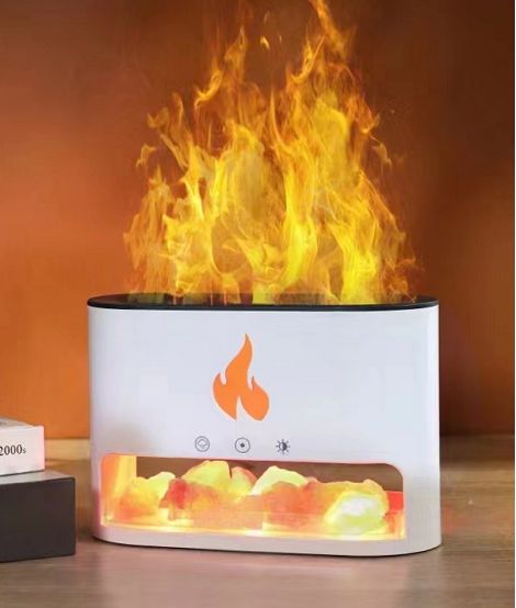 Anibe Lifestyle - Aromadiffusor - Himalaya Salt med flameffekt och USB