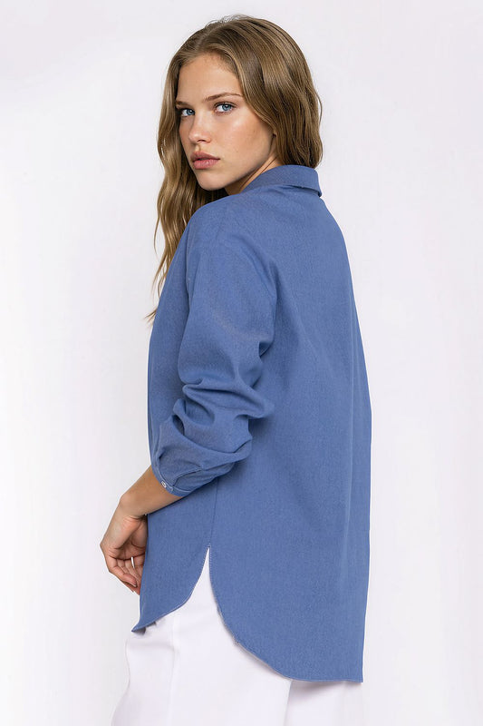 Anibe Lifestyle - Oversized skjorta i denim
