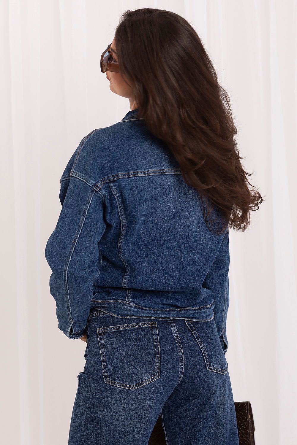 Anibe Lifestyle - Jeansjacka med bröstfickor