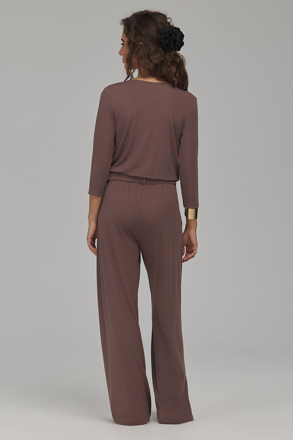 Anibe Lifestyle - Jumpsuit med omlottöverdel och raka ben
