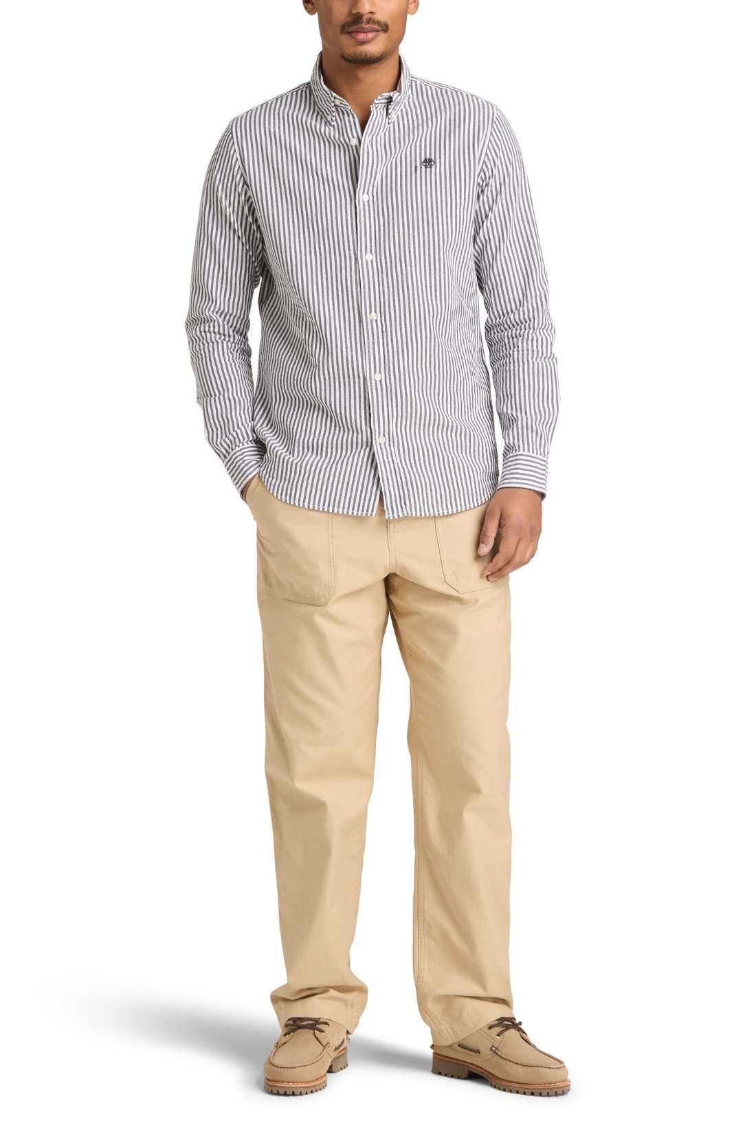 TIMBERLAND - Men's striped seersucker shirt - Size 3XL-7