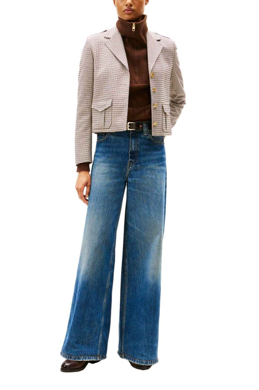 TOMMY HILFIGER - Women's large '70 jeans with high waist-1