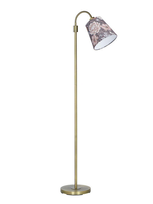 Anibe Lifestyle - Amy - Golvlampa Flex 1 Mässing med Dahlia skärm 150cm