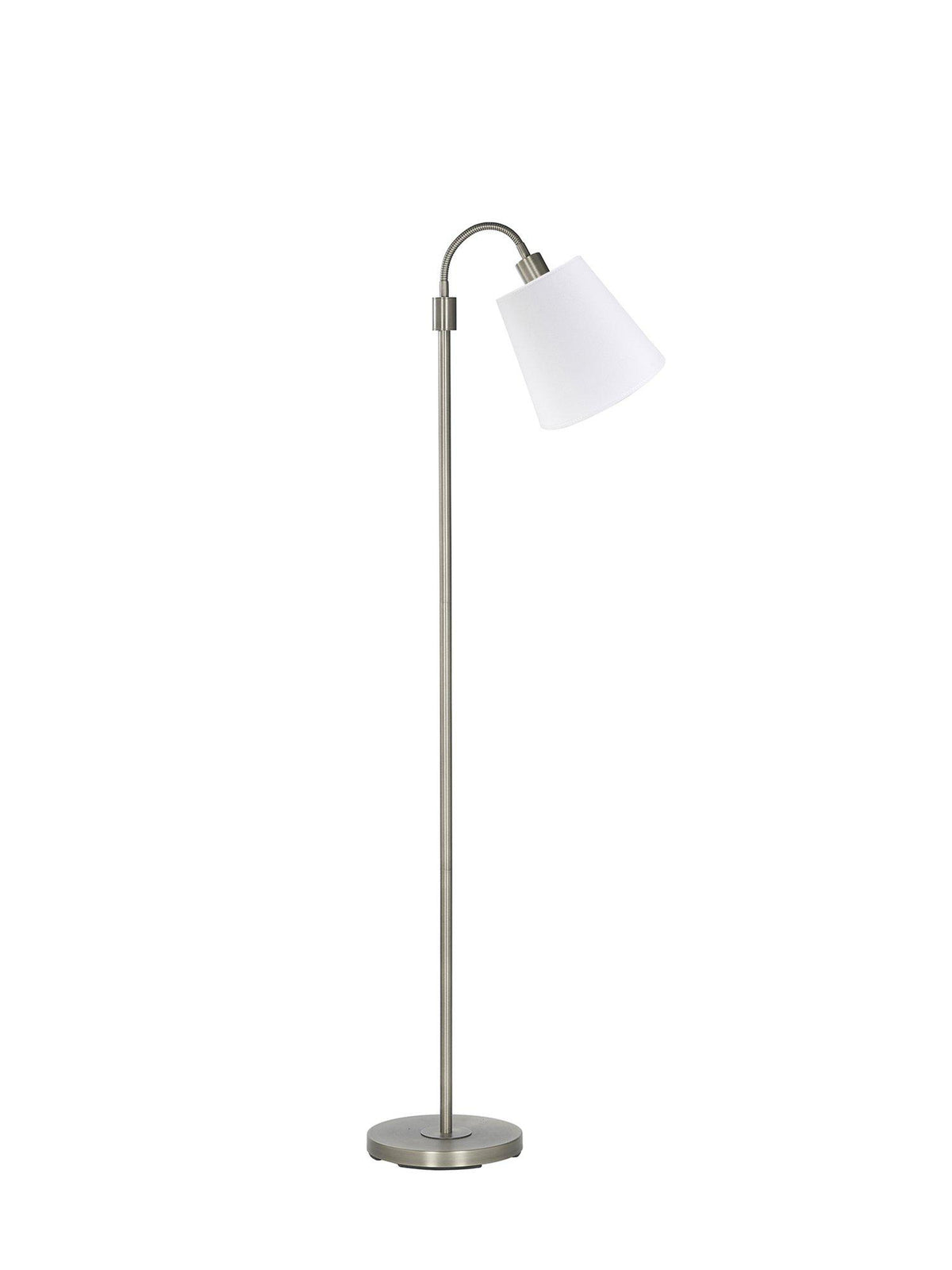 Anibe Lifestyle - Amy - Golvlampa Flex 1 med Cia Franza skärm Vit 150cm