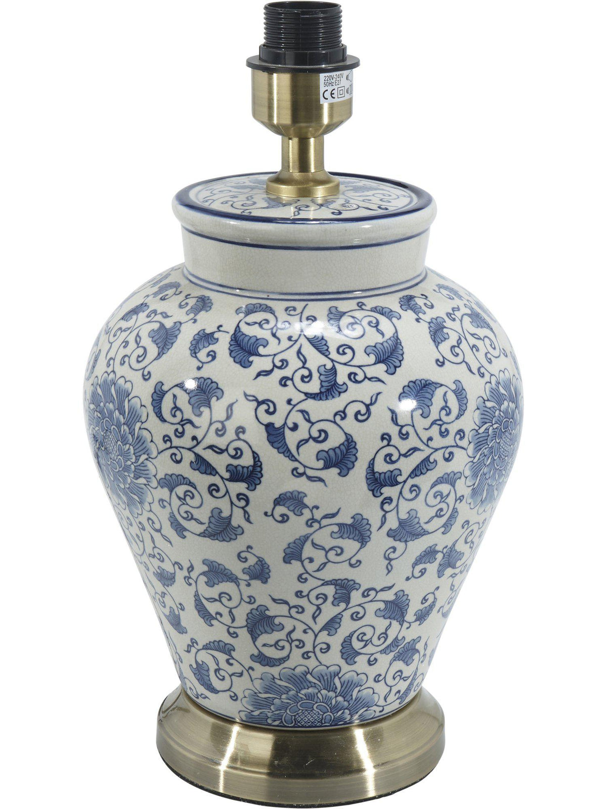 Anibe Lifestyle - Fang Hong Lampfot Vit/Blå 38cm