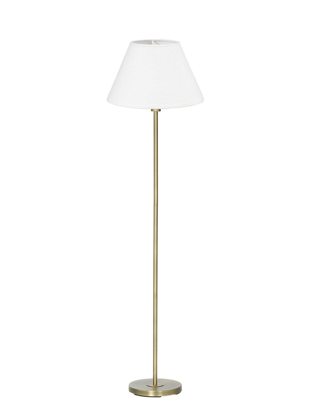 Anibe Lifestyle - Amy - Golvlampa Mässing med Empire skärm Vit 130cm