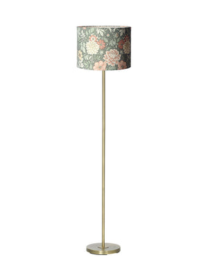Anibe Lifestyle - Amy - Golvlampa Mässing med Sara Dahlia skärm Grön 130cm