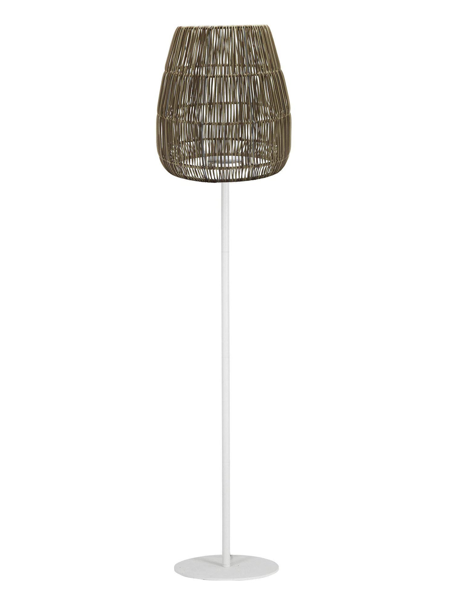 Agnar Saigon Golvlampa Outdoor - Vit med Brun skärm 154 cm