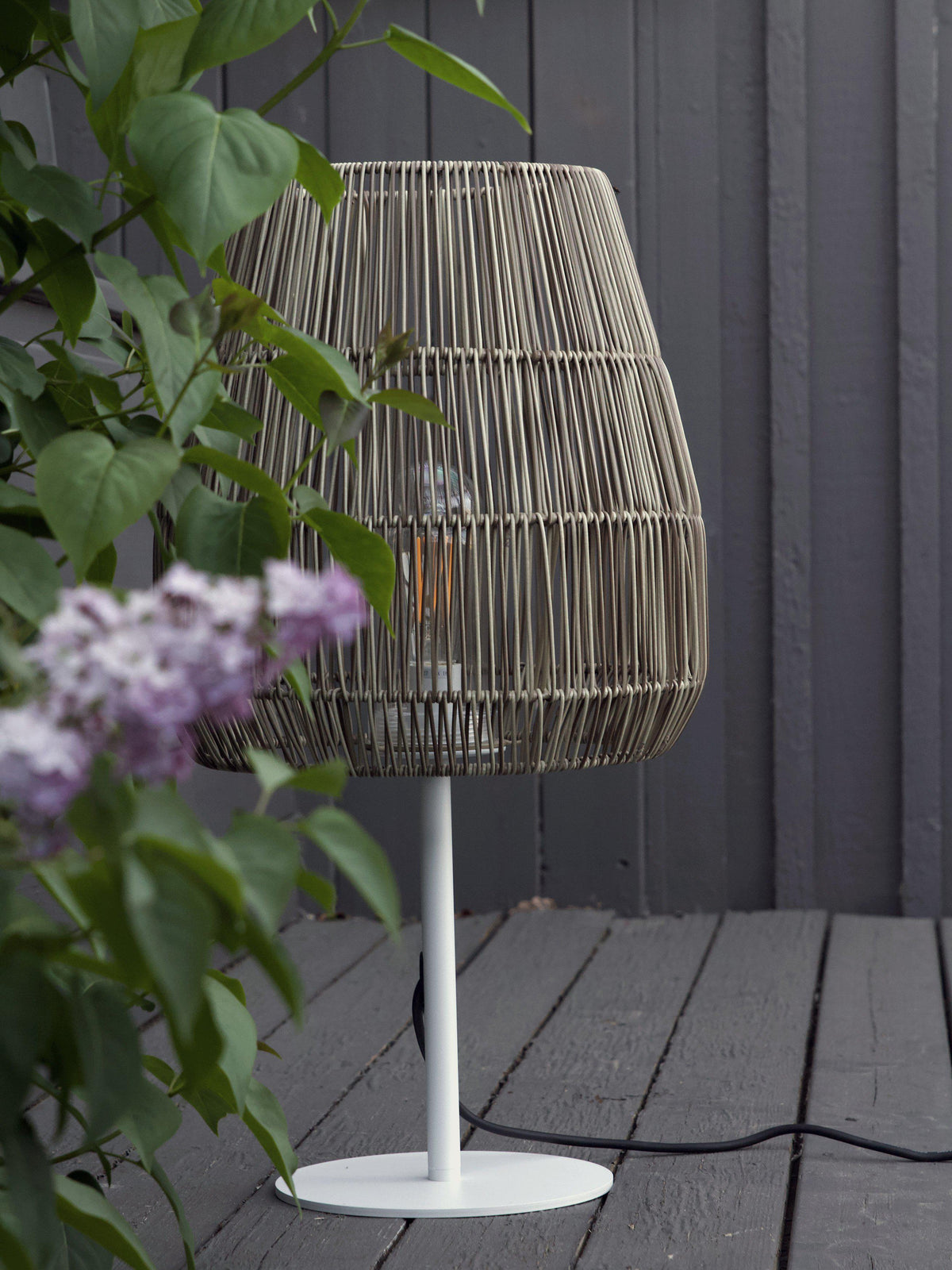 Anibe Lifestyle - Agnar Saigon - Bordslampa Outdoor Vit/Natur 71cm