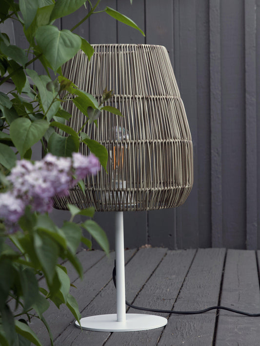 Anibe Lifestyle - Agnar Saigon - Bordslampa Outdoor Vit/Natur 71cm