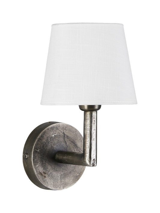 Anibe Lifestyle - Columbus Vägglampa Råsilver Mia Lin Vit IP20 30cm