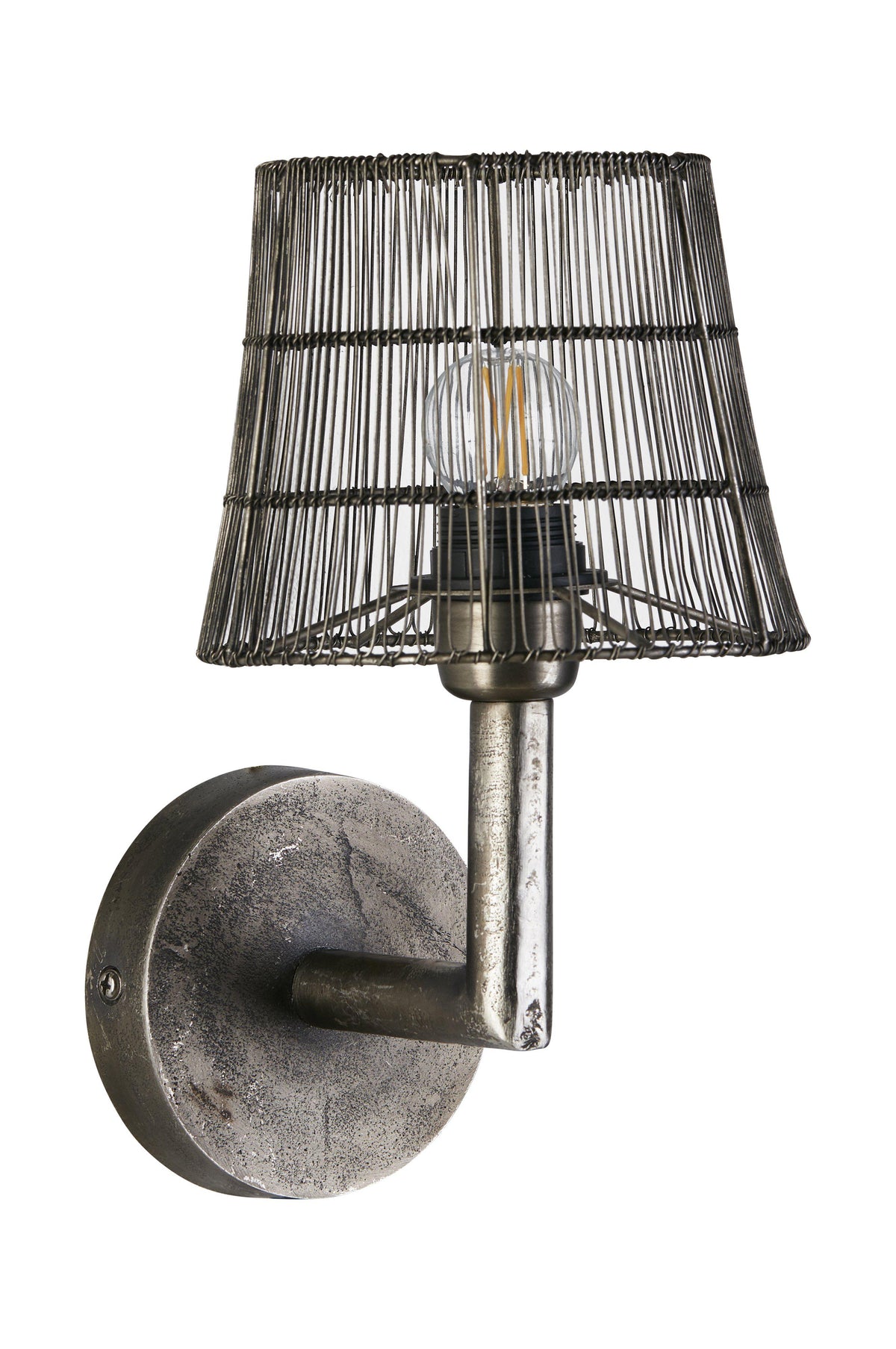 Anibe Lifestyle - Columbus Vägglampa Råsilver IP20 22cm