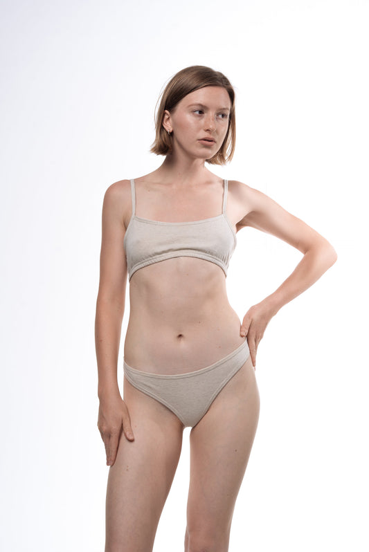 Organic Cotton & Linen Thong 3-Pack — GOTS Certified, Natural Rubber Elastic-1