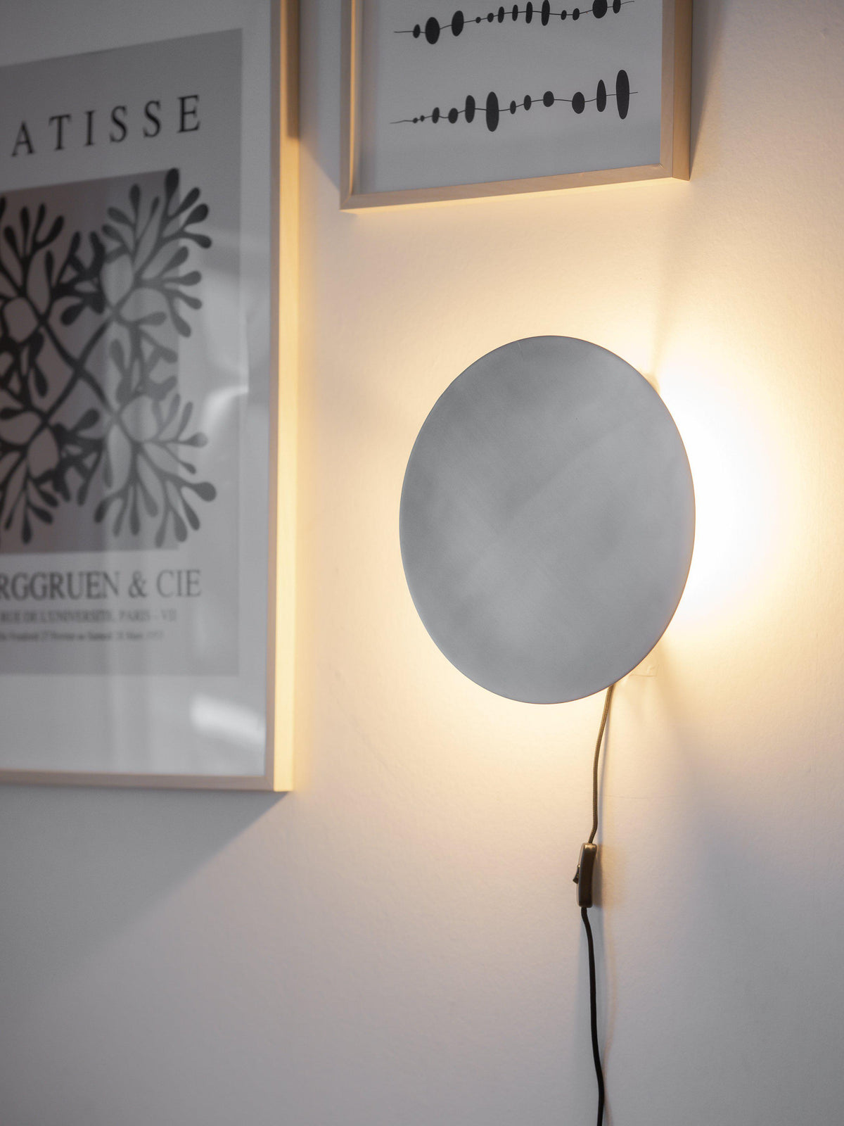 Anibe Lifestyle - Fullmoon Vägglampa Pale Silver IP20 35cm