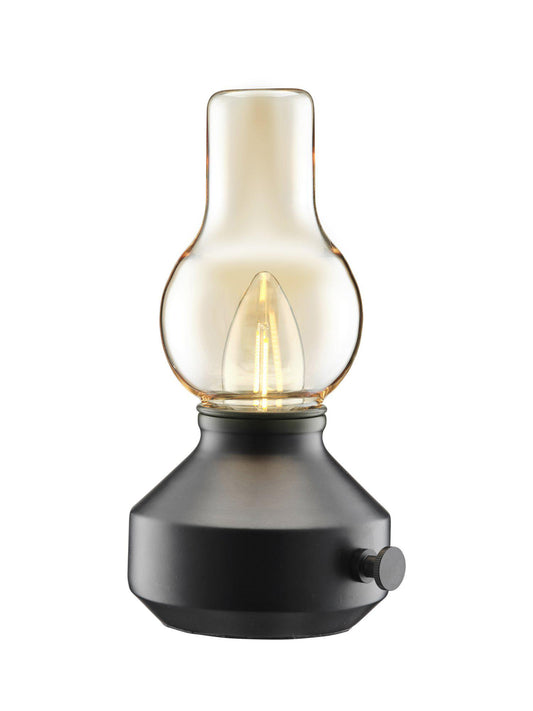 Anibe Lifestyle - Glimt Bordslampa Svart/Amber IP44 21cm
