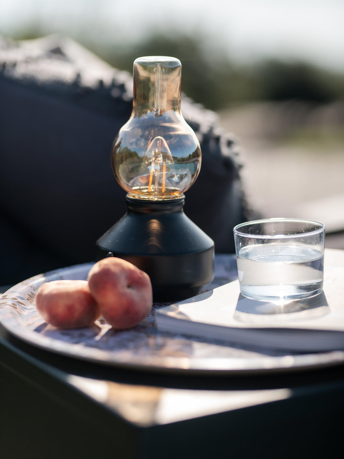 Anibe Lifestyle - Glimt Bordslampa Svart/Amber IP44 21cm