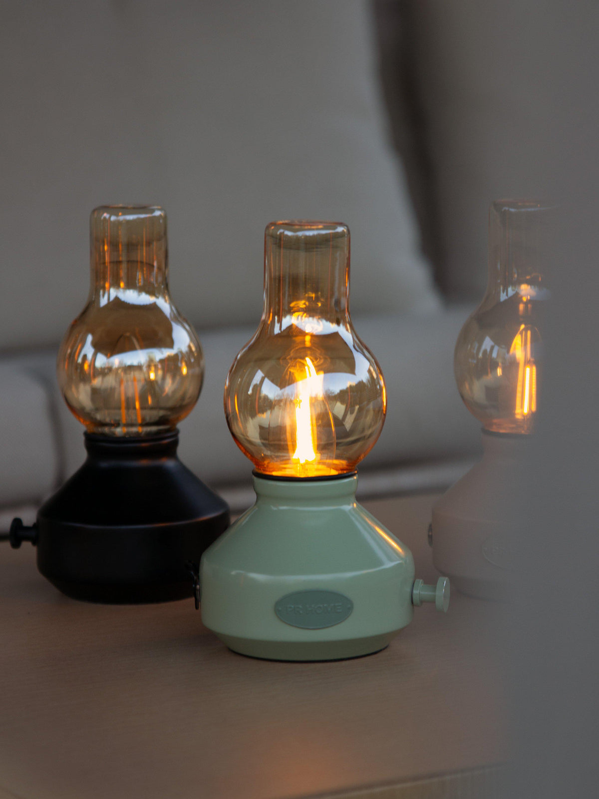 Anibe Lifestyle - Glimt Bordslampa Sand/Amber IP44 21cm
