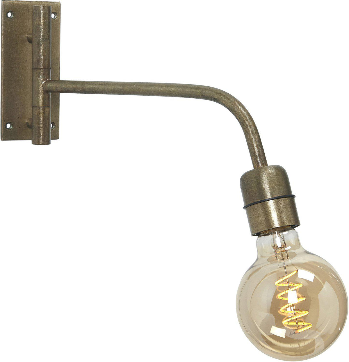 Anibe Lifestyle - Base Vägglampa Svängbar Beaten Gold IP20 34cm
