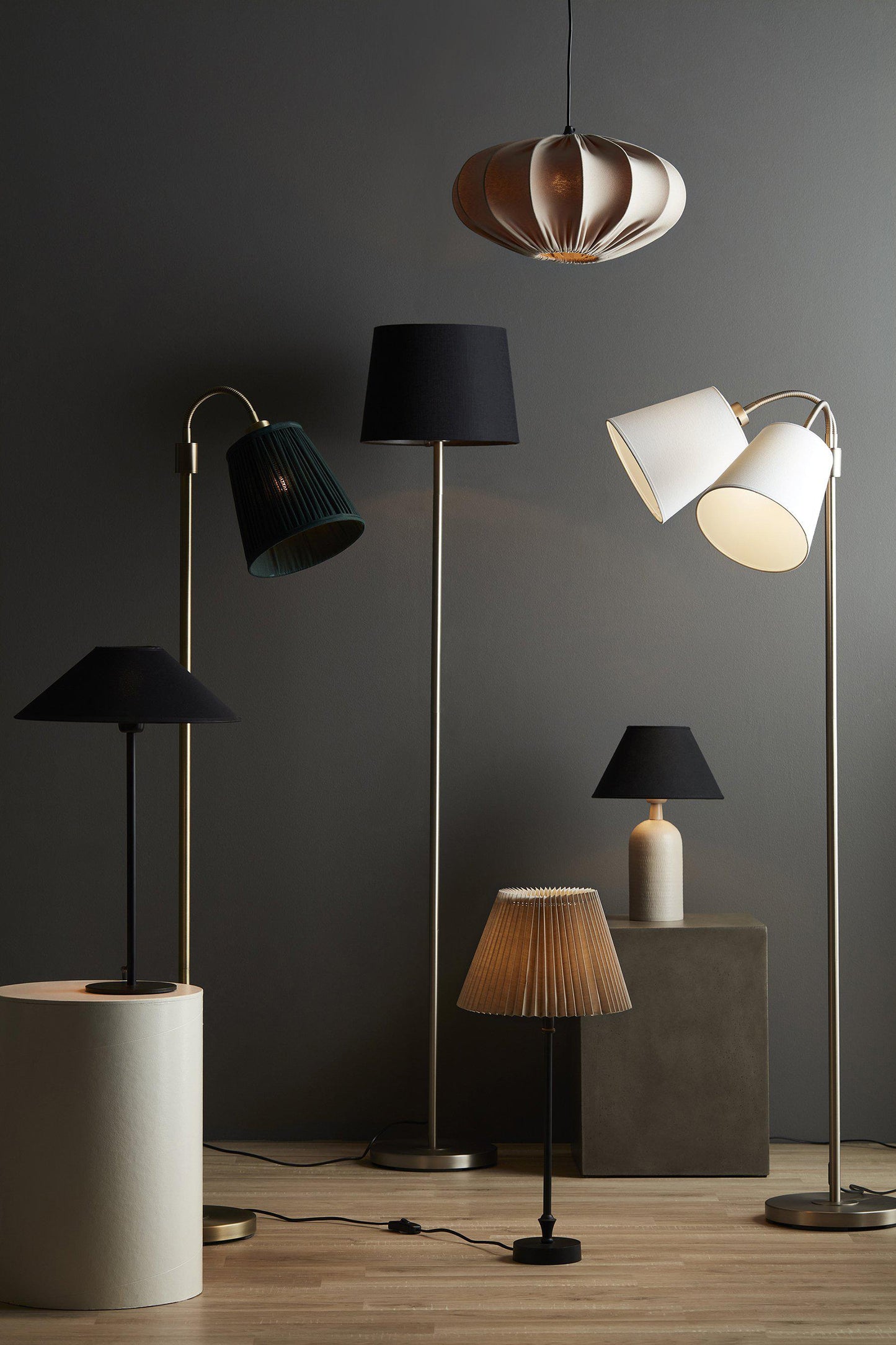 Base Lampfot Matt svart 45cm