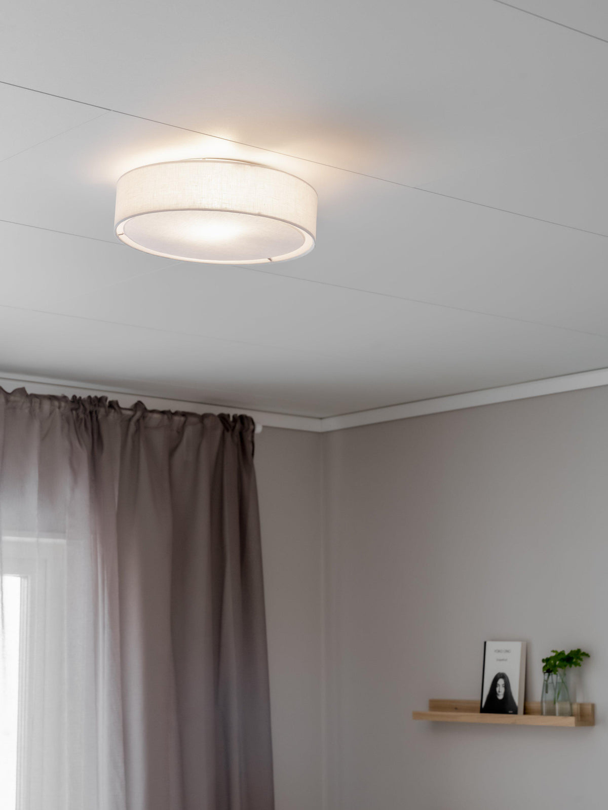 Anibe Lifestyle - Sam - Plafond Linne Vit 33cm