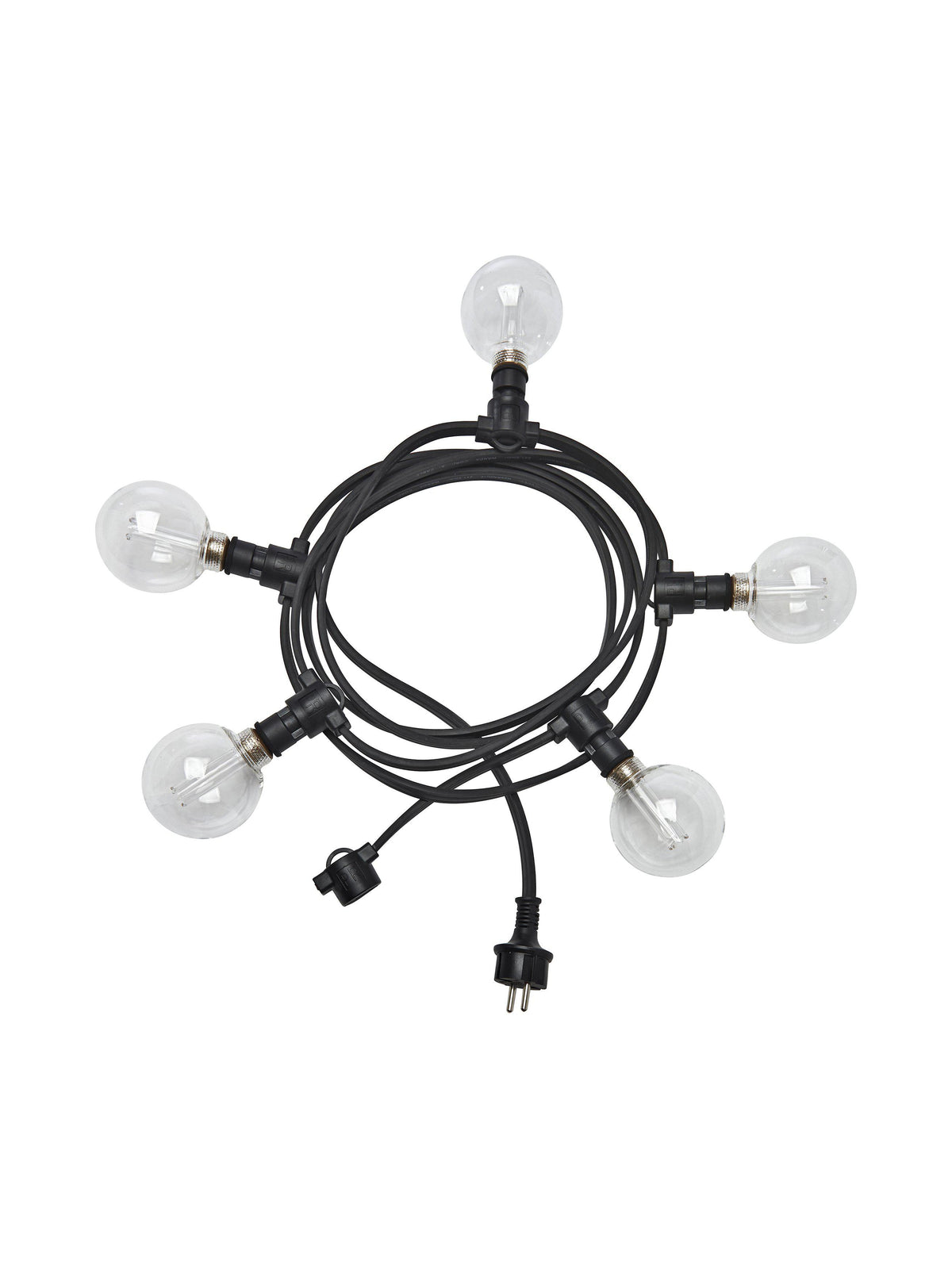 Anibe Lifestyle - Ljusslinga - 5xE14 Svart IP44 4,2m