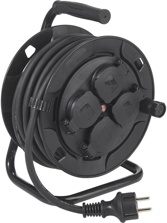Anibe Lifestyle - Kabelvinda 4 st uttag Utomhus Svart IP44 10 m