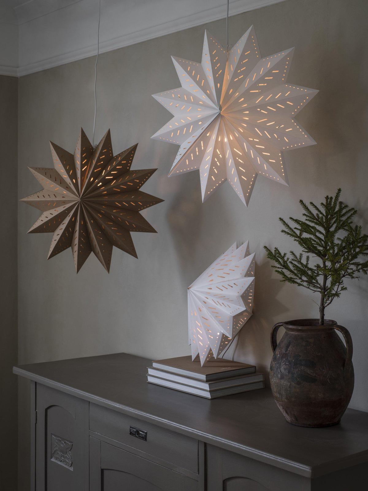 Anibe Lifestyle - Alfa - Julstjärna Vit 60cm