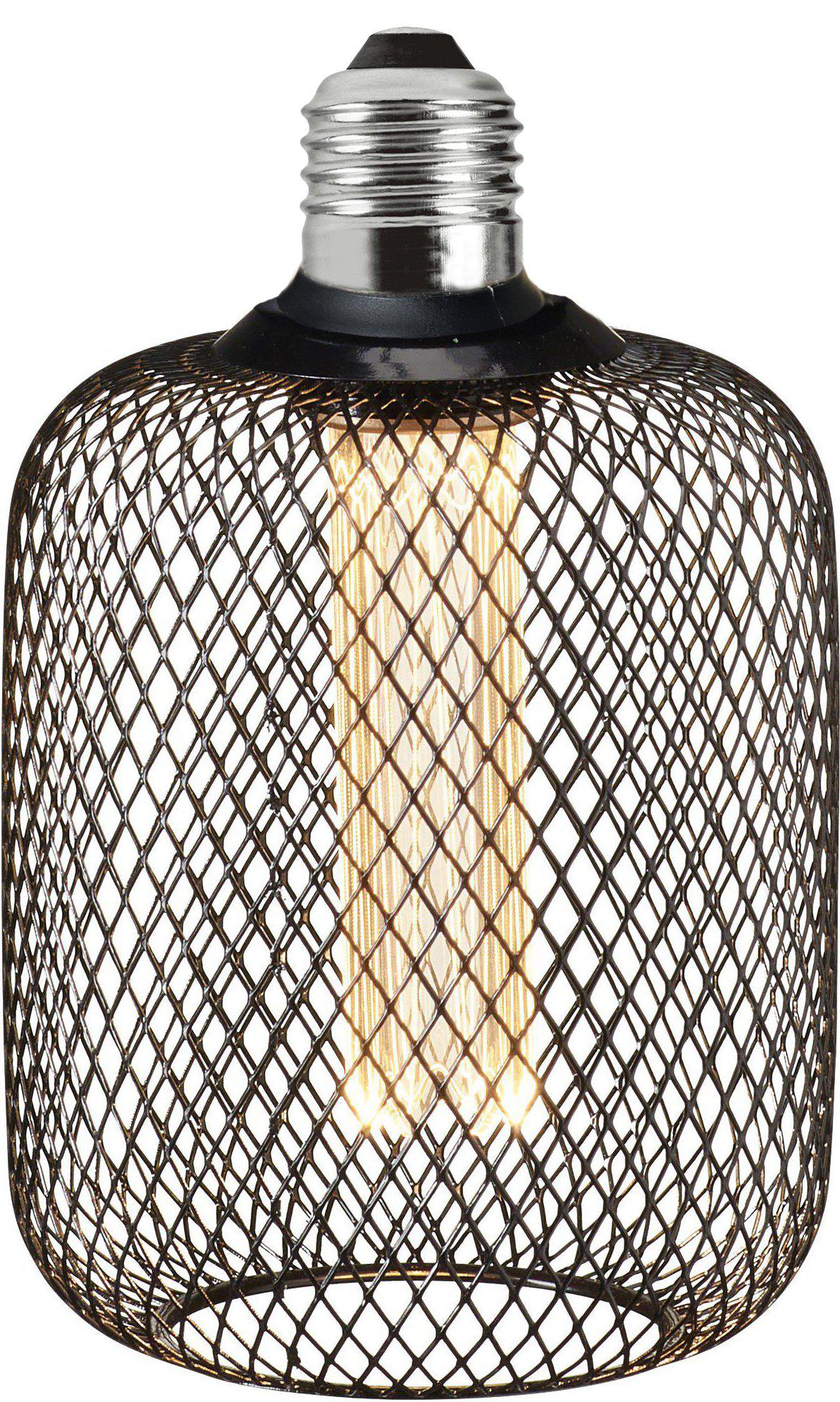 Grid LED Svart 10cm E27 1 W