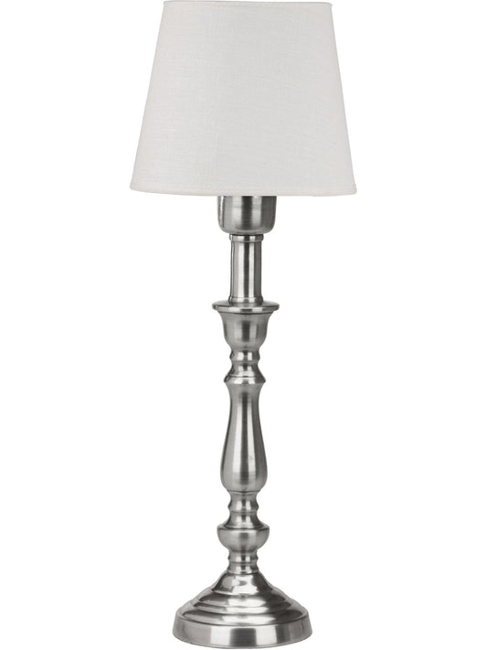 Anibe Lifestyle - Therese Bordslampa Antiksilver Mia Offwhite IP20 43cm