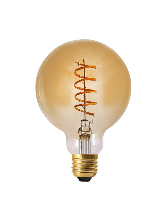 Anibe Lifestyle - Elect Spiral LED Filament Globe Gold 95mm E27 3 W