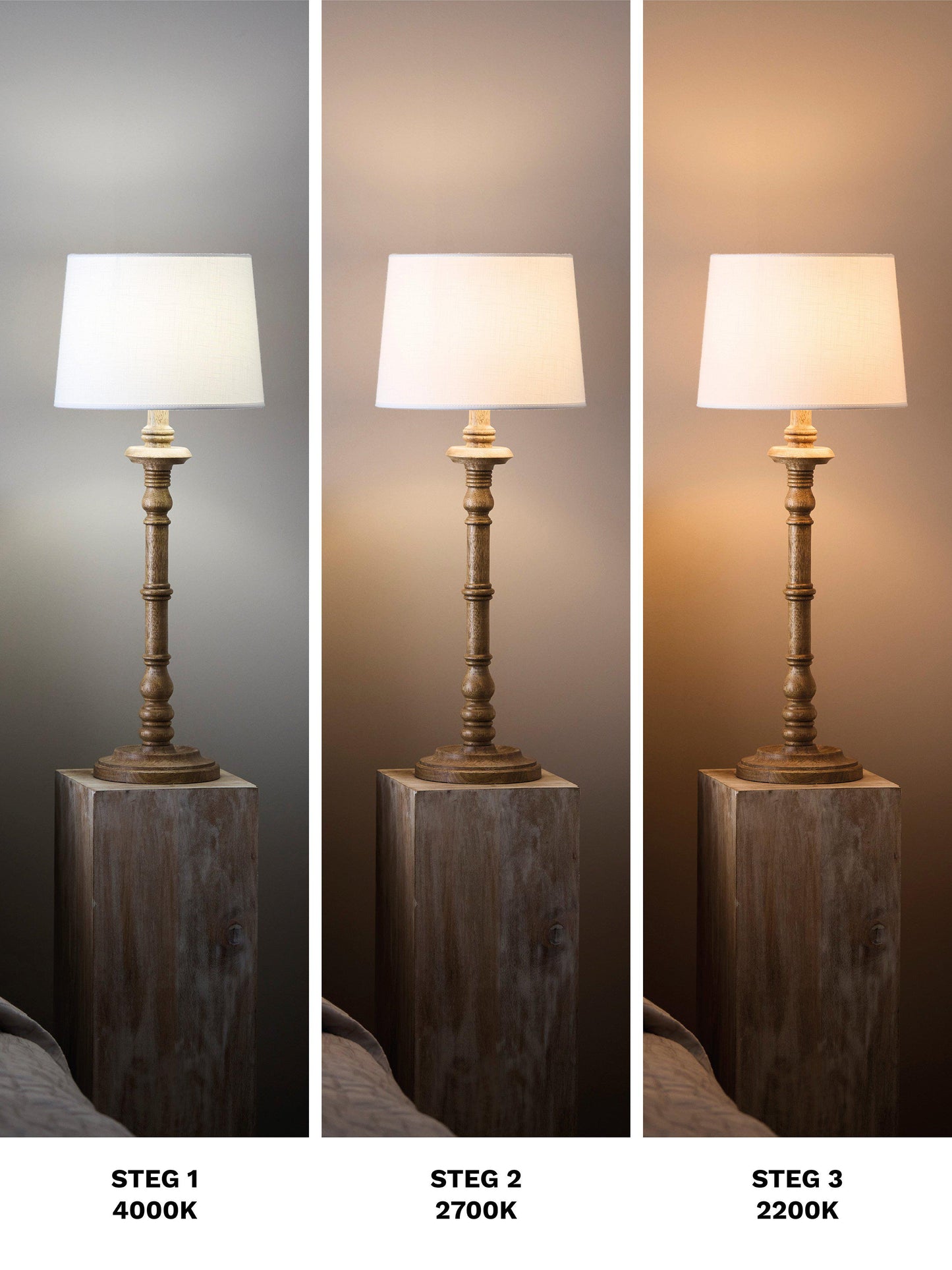 Twilight LED 3-steg Glob 95mm E27 7 W