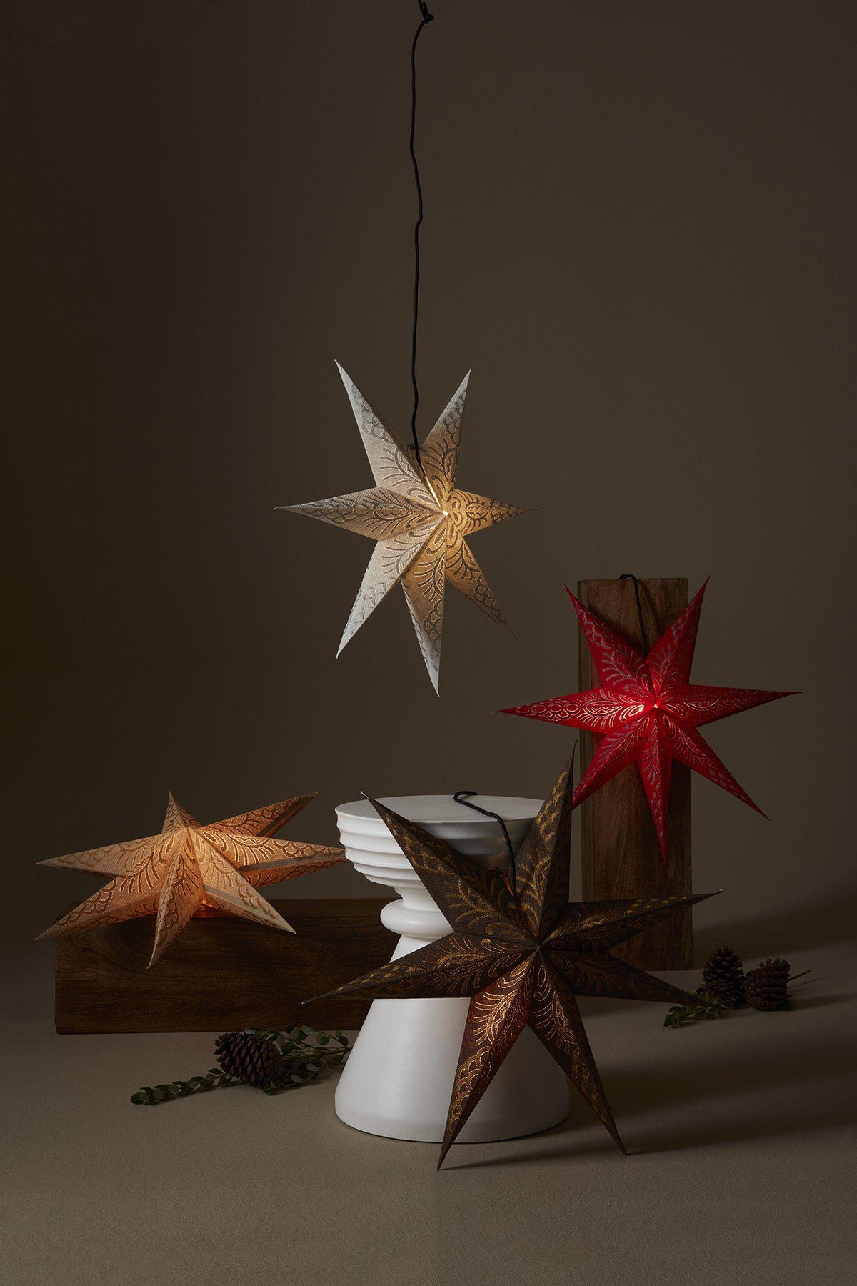 Anibe Lifestyle - Celeste - Julstjärna Silvergrå 60cm