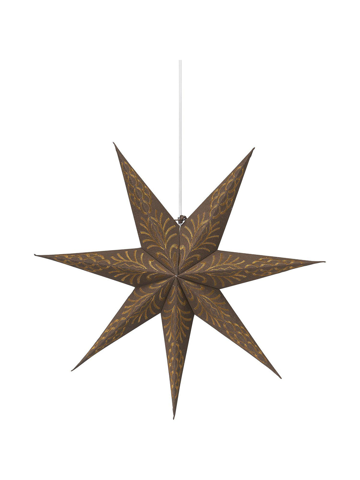 Anibe Lifestyle - Celeste - Julstjärna Brun/Guld 60cm