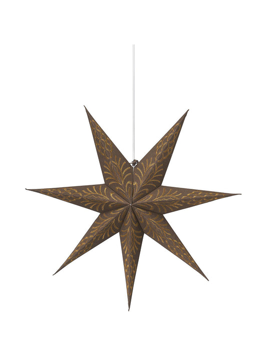 Anibe Lifestyle - Celeste - Julstjärna Brun/Guld 60cm