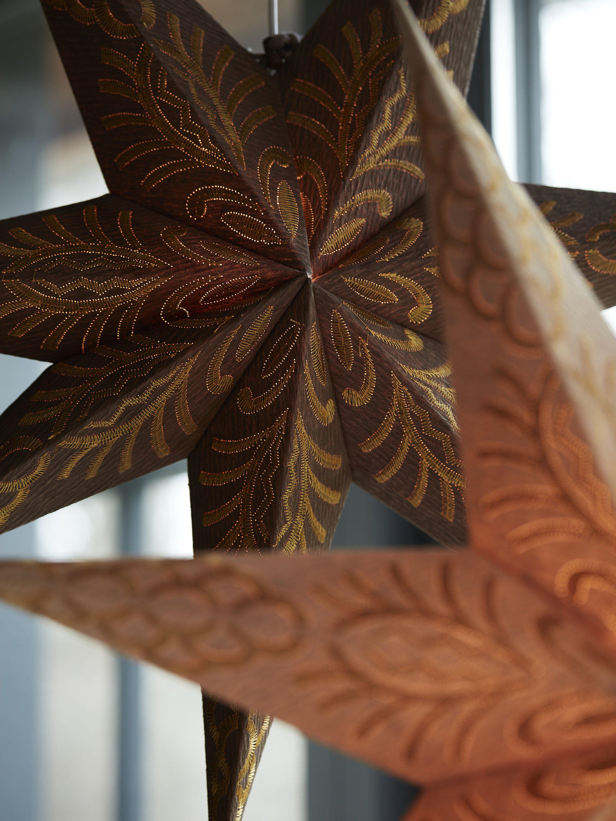 Anibe Lifestyle - Celeste - Julstjärna Brun/Guld 60cm